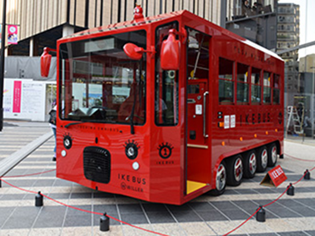 池袋副都心内を回遊する電気バス「イケバス」の納入例